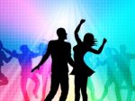 Disco Party Means Parties Joy And Nightclub Stock Photo