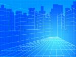 City Background Means Commercial Backgrounds And Corporation Stock Photo