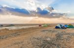 Camp In The Desert In Egypt Stock Photo