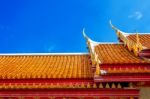 Marble Temple In Bangkok, Thailand Stock Photo