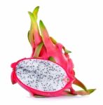 Dragonfruit Isolated On The White Background Stock Photo