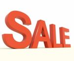 Sale Word Stock Photo