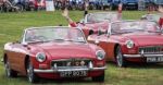 Red Arrows Pilots Entertaining The Crowds At Biggin Hill Stock Photo