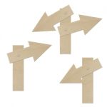 Cardboard signpost Stock Photo