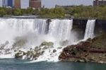 Beautiful Isolated Photo Of The Amazing Niagara Waterfall Us Side Stock Photo