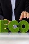 Eco Alphabet Concept Stock Photo