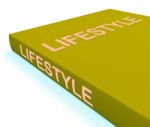 Lifestyle Book Shows Books About Life Choices Stock Photo