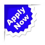 Apply Now Shows At This Time And Application Stock Photo