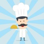 Cartoon Chef Illustration Stock Photo