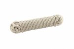 Cotton Rope Coil On White Background Stock Photo