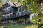 Lake Mcdonald Lodge Stock Photo