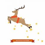 Christmas Reindeer  Illustration Stock Photo