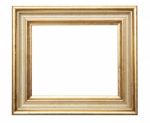 Picture Frame Of Gold Stock Photo