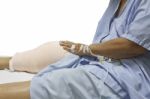 Knee Replacement Incision Stock Photo