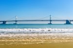 Gwangan Bridge And Haeundae In Busan,korea Stock Photo