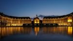 Miroir D'eau At Place De La Bourse In Bordeaux Stock Photo