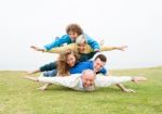 Extended Family Enjoying Weekend Stock Photo