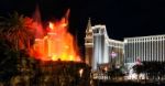 Las Vegas, Nevada/usa - August 3 : Volcano At The Mirage Hotel L Stock Photo