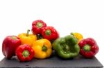 Colorful Bell Peppers Stock Photo