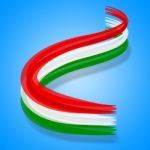 Flag Hungary Represents Patriotism National And Nationality Stock Photo