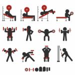 Free Weight Training Icon Stock Photo