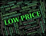 Low Price Shows Reasonably Priced And Reduced Stock Photo