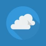 Weather Flat Icon. Very Cloudy Stock Photo