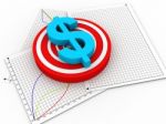 Graph With Dollar Symbol Stock Photo