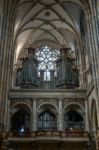 The Organ In St Vitus Cathedral In Prague Stock Photo