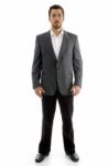 Standing Young Man Stock Photo