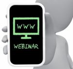 Webinar Online Means Web Skills 3d Rendering Stock Photo