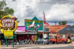 The Copper Cart In Seligman Stock Photo