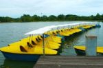 Water Cycle Boat Stock Photo