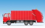 Garbage Truck  Illustration Stock Photo