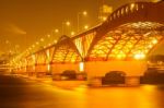 Seongsan Bridge In Korea With Color Filter Stock Photo