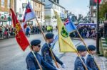 Memorial Service On Remembrance Sunday In East Grinstead Stock Photo