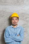 Construction Technician Stock Photo