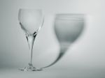 Glass And Curved Shadow Stock Photo