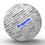 Projects Sphere Definition Means Programming Activities Or Enter Stock Photo