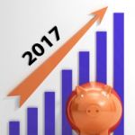 Graph 2017 Means Financial And Sales Forecast Stock Photo