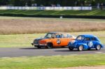 Vintage Racing At Goodwood Stock Photo