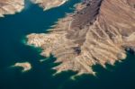 Aerial View Of Lake Mead Stock Photo