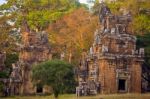 North Khleang Towers In Angkor Thom Complex Stock Photo