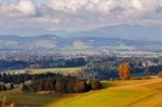 Village On Hills Of Tatra Mountain Range Stock Photo