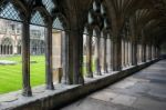 View Of The Cloisters At Canterbury Cathedral Stock Photo