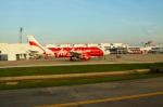 Bangkok Thailand - Nov21 - Air Asia Plane Parking On Run Way And Stock Photo