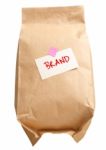 Paper Bag With Branding Concept Stock Photo