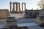 Temple Of Zeus In Athens Stock Photo