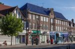 View Of London Road Shops In East Grinstead Stock Photo