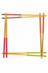 Frame Of Bamboo Chopsticks Stock Photo